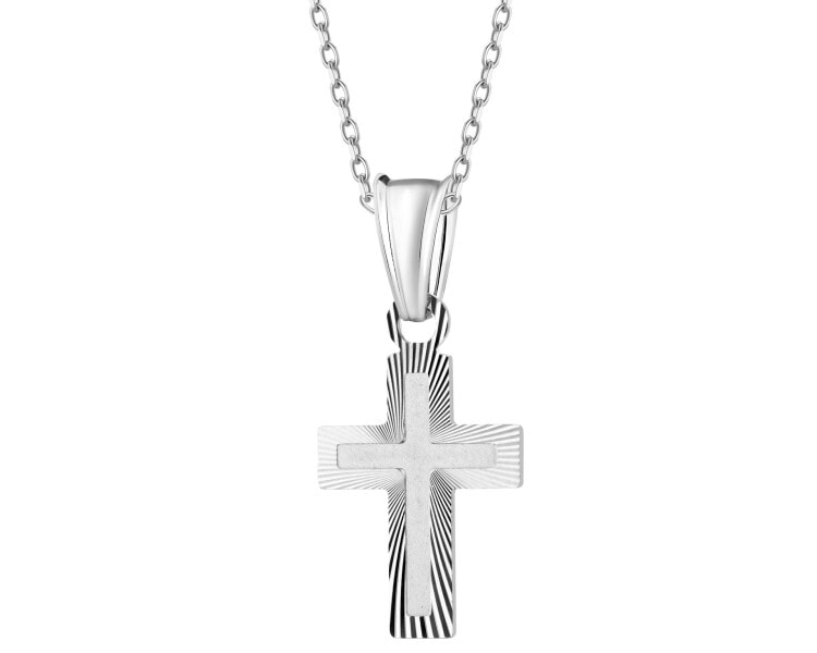 Zawieszka srebrna - krzyż