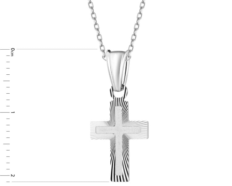 Zawieszka srebrna - krzyż