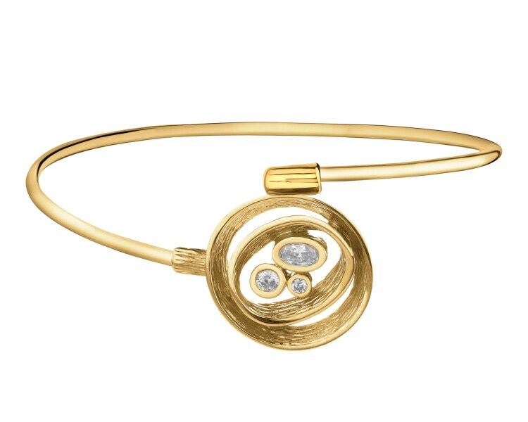 Bransoletka srebrna z cyrkoniami