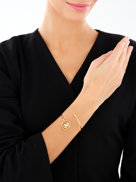Pozlacený stříbrný náramek se zirkony