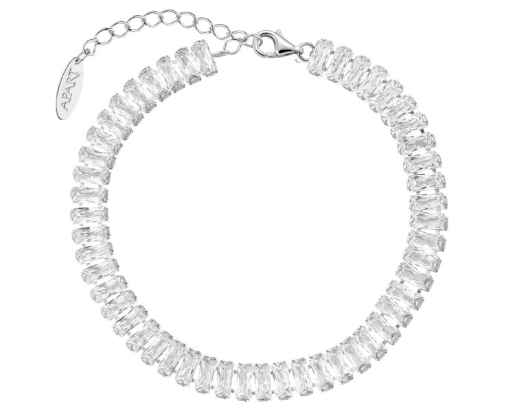 Bransoletka srebrna z cyrkoniami