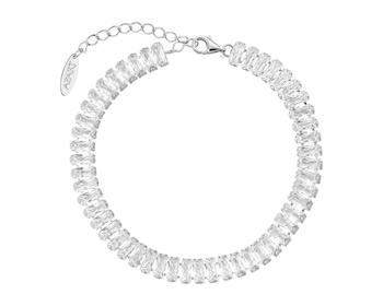 Bransoletka srebrna z cyrkoniami