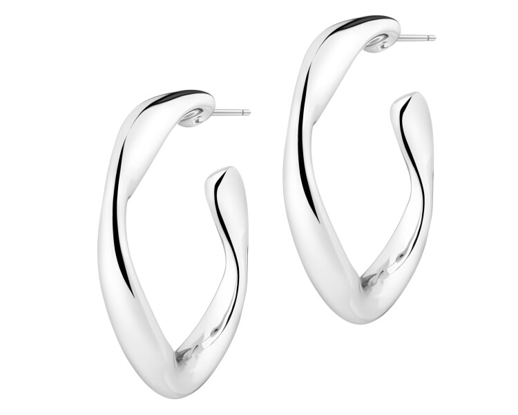 Kolczyki srebrne - koła