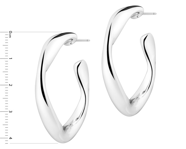 Kolczyki srebrne - koła