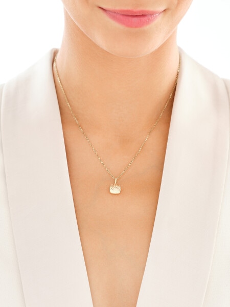 Zlaté náušnice a přívěsek - souprava