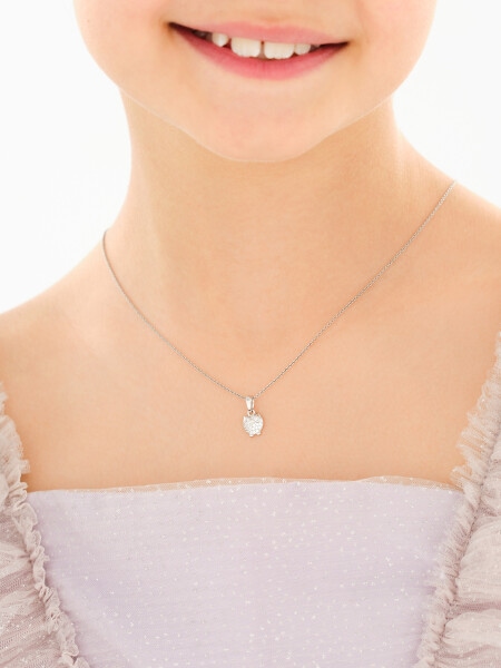 Rhodium Plated Silver Set with Cubic Zirconia