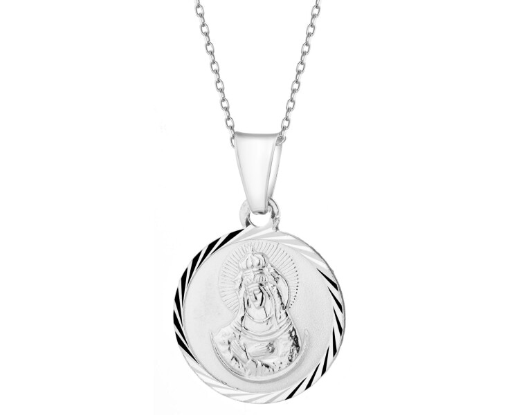Zawieszka srebrna - medalik Matka Boska
