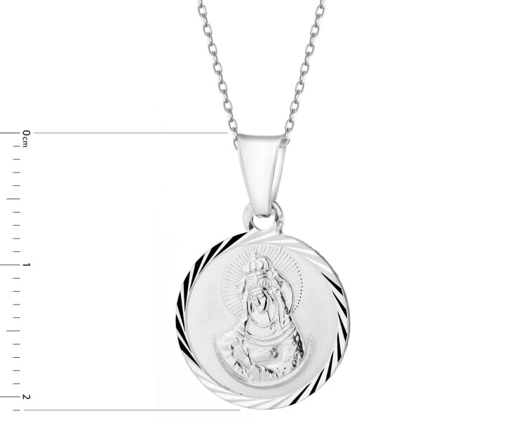 Zawieszka srebrna - medalik Matka Boska