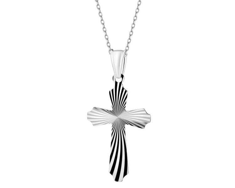 Zawieszka srebrna - krzyż