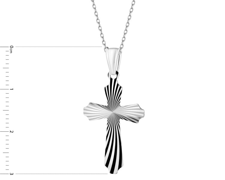 Zawieszka srebrna - krzyż