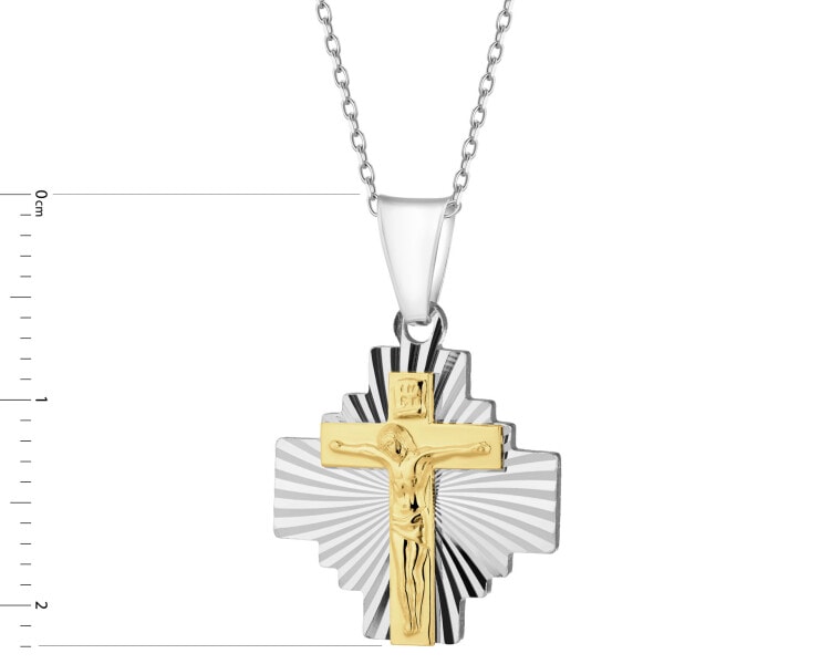 Zawieszka srebrna - krzyż