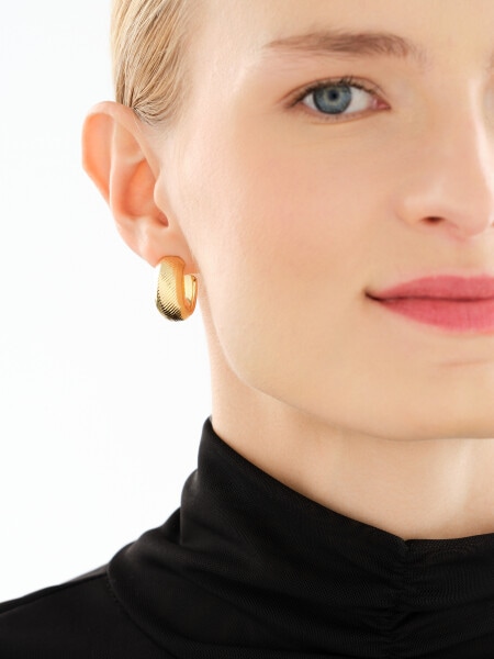 Pozlacené stříbrné náušnice