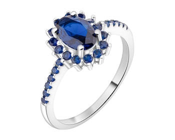 Pierścionek srebrny z cyrkoniami