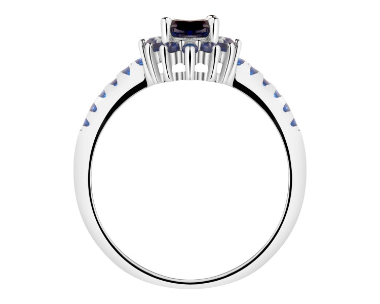 Pierścionek srebrny z cyrkoniami