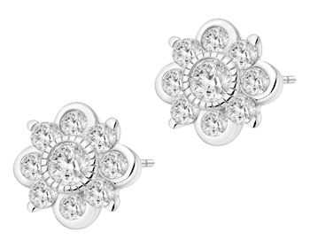 Kolczyki srebrne z cyrkoniami