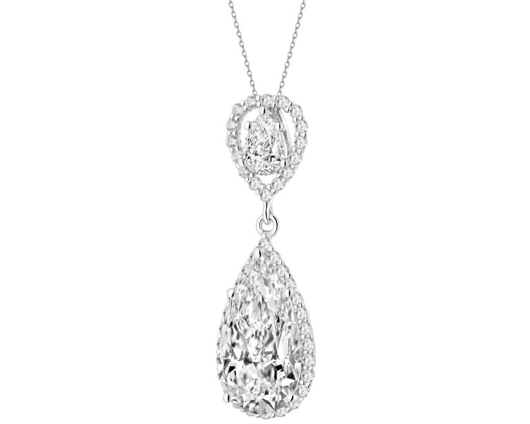 Zawieszka srebrna z cyrkoniami