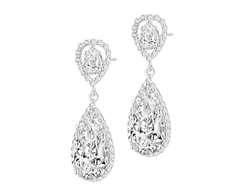 Kolczyki srebrne z cyrkoniami