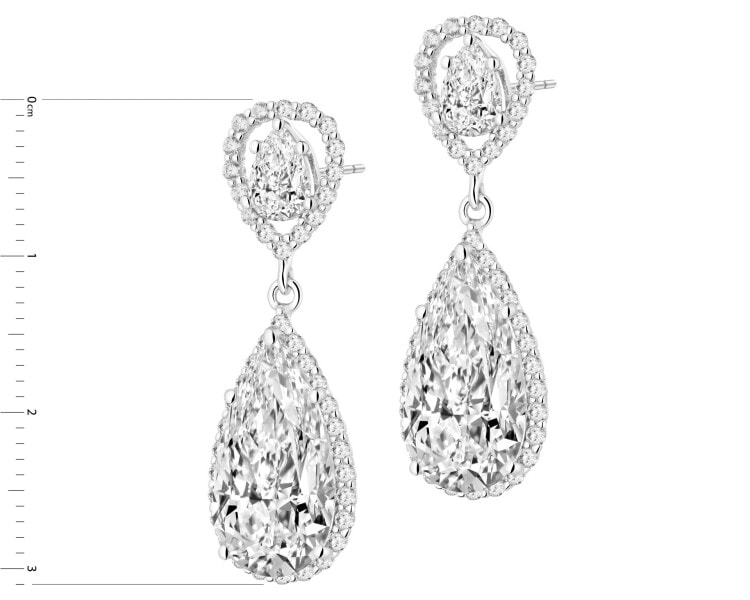 Kolczyki srebrne z cyrkoniami