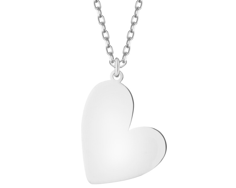 Naszyjnik srebrny - serce