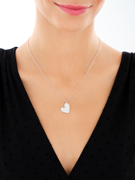 Stříbrný náhrdelník - srdce