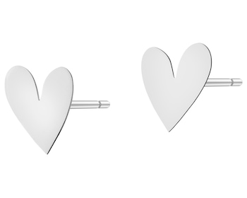 Kolczyki srebrne - serca