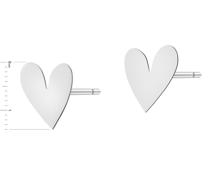 Kolczyki srebrne - serca