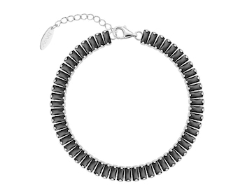 Bransoletka srebrna z cyrkoniami