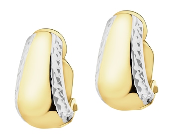 Złote kolczyki - klipsy