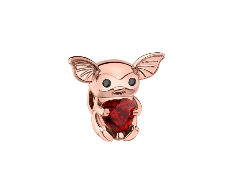 Zawieszka srebrna beads z cyrkoniami