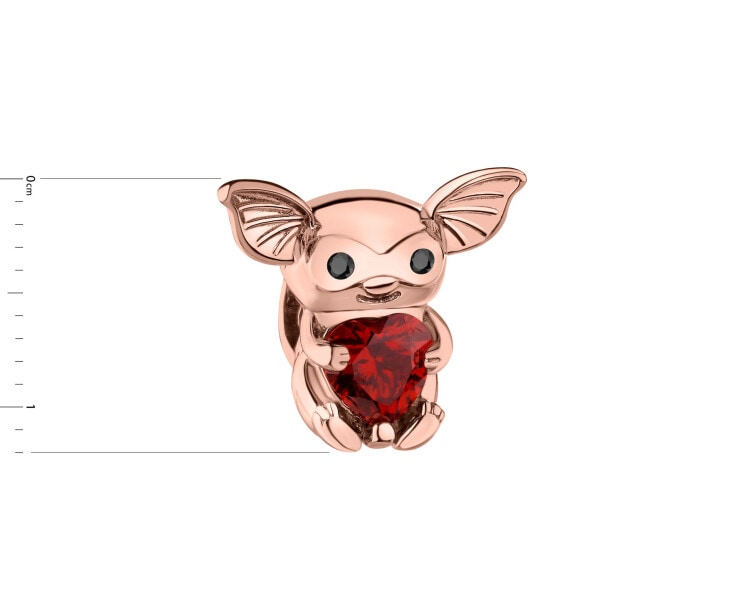 Zawieszka srebrna beads z cyrkoniami