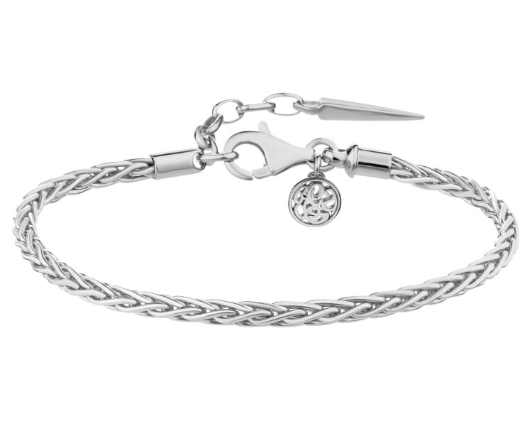 Bransoletka srebrna beads