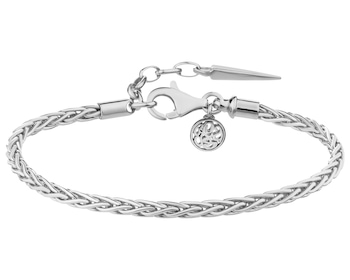 Bransoletka srebrna beads