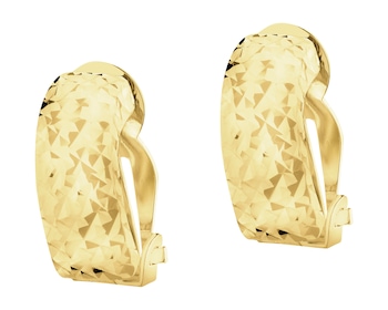 Złote kolczyki - klipsy