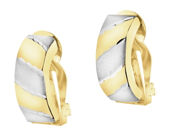 Złote kolczyki - klipsy