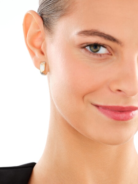 9 K Rhodium-Plated Yellow Gold Clip 