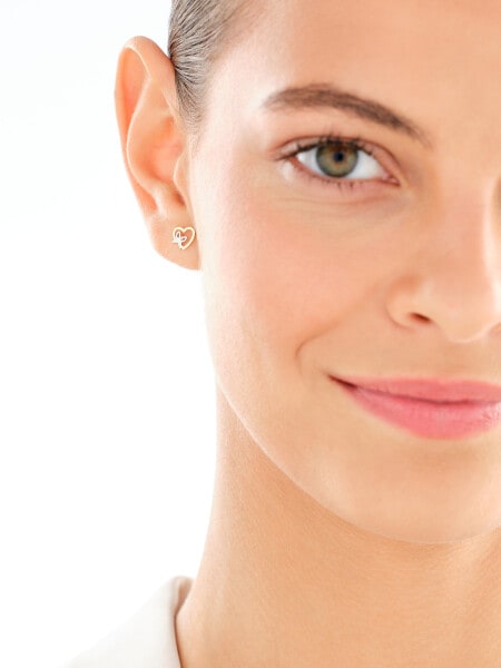 14 K Rhodium-Plated Yellow Gold Set 