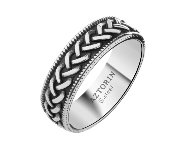 Obrączka ze stali szlachetnej