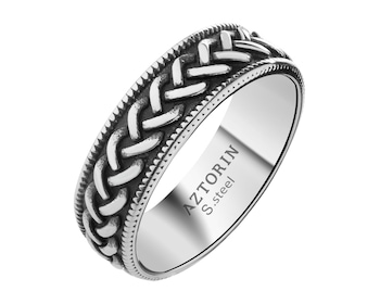 Obrączka ze stali szlachetnej