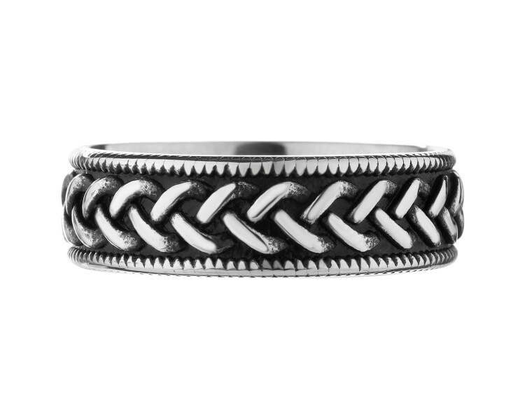 Obrączka ze stali szlachetnej