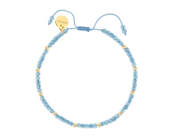 Bransoletka z mosiądzu pozłacana z cyrkoniami