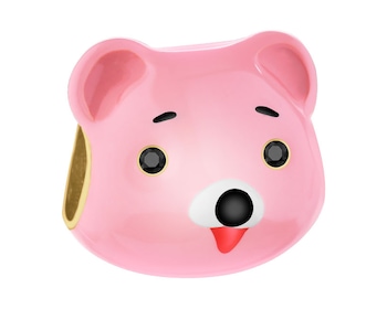 Gold-Plated Silver Beads For Kids Pendant with Cubic Zirconia