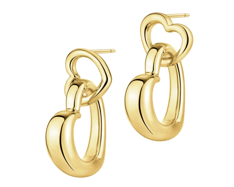 Kolczyki srebrne - serca