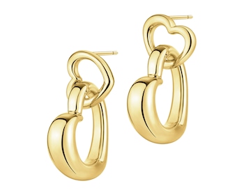 Kolczyki srebrne - serca