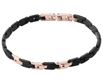 Stainless Steel Bracelet with Cubic Zirconia