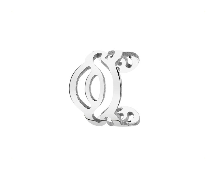 Rhodium Plated Silver Ear Cuff 