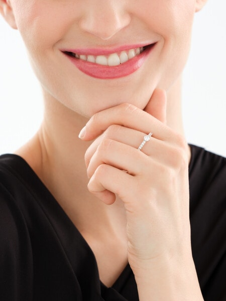 Stříbrné prsty se zirkony