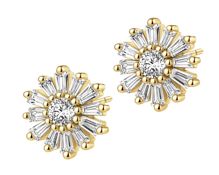 Kolczyki srebrne z cyrkoniami