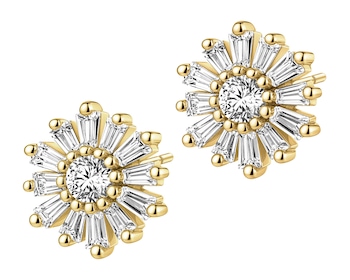 Kolczyki srebrne z cyrkoniami