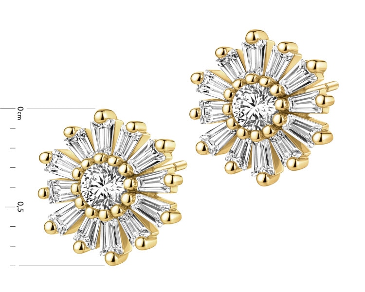 Kolczyki srebrne z cyrkoniami