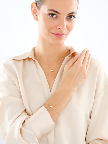 Bransoletka srebrna - kulka